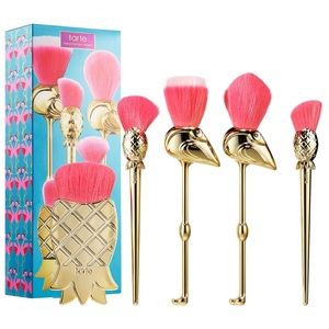 tarte limited edition flamingo brushes
